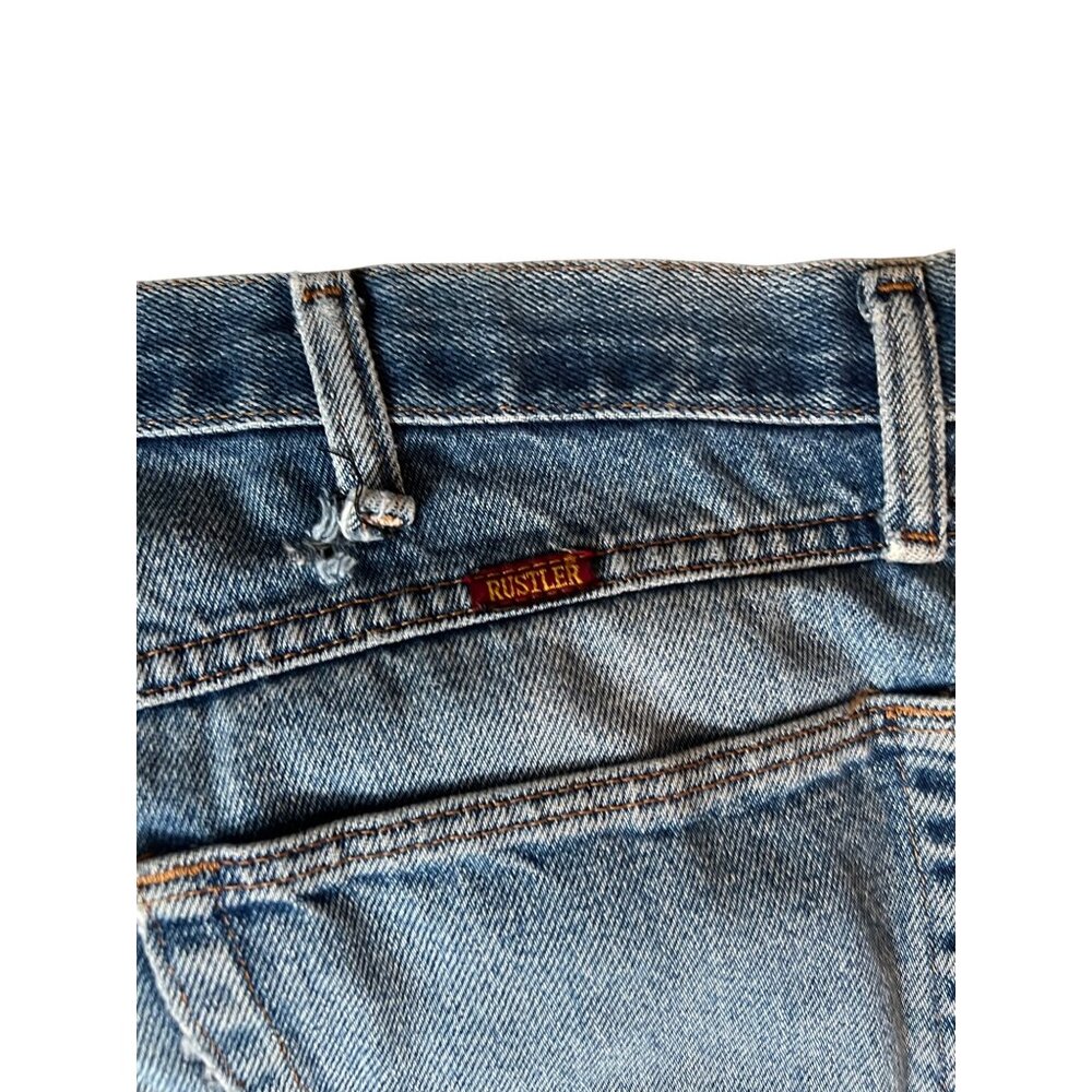 Rustler Blue Denim Jeans Men's Size 40x32 100% Cotton Classic Fit Casual Wear